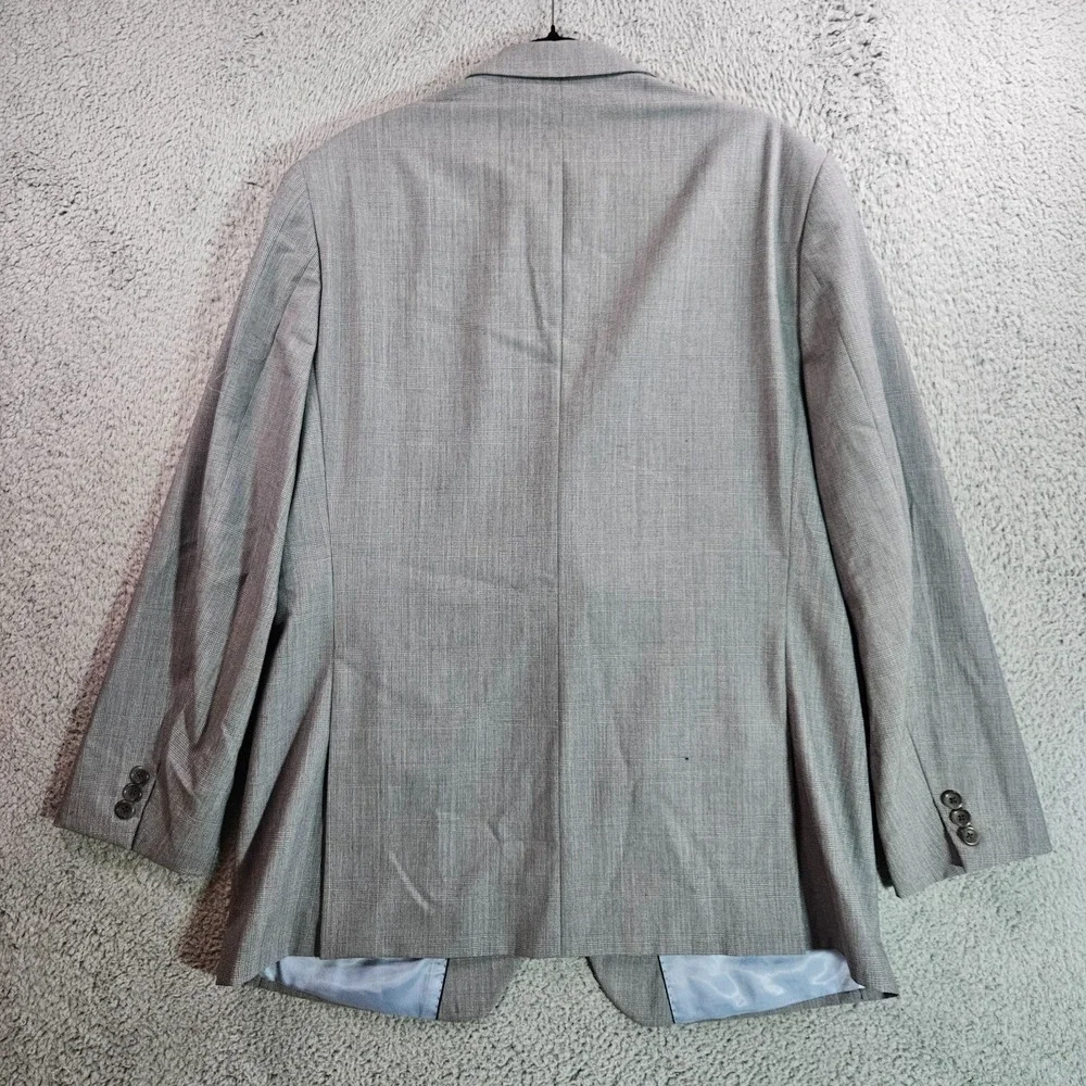 Banana Republic Sport Coat Blazer Suit Men 44R Tailored Fit Wool Plaid -Pls Read